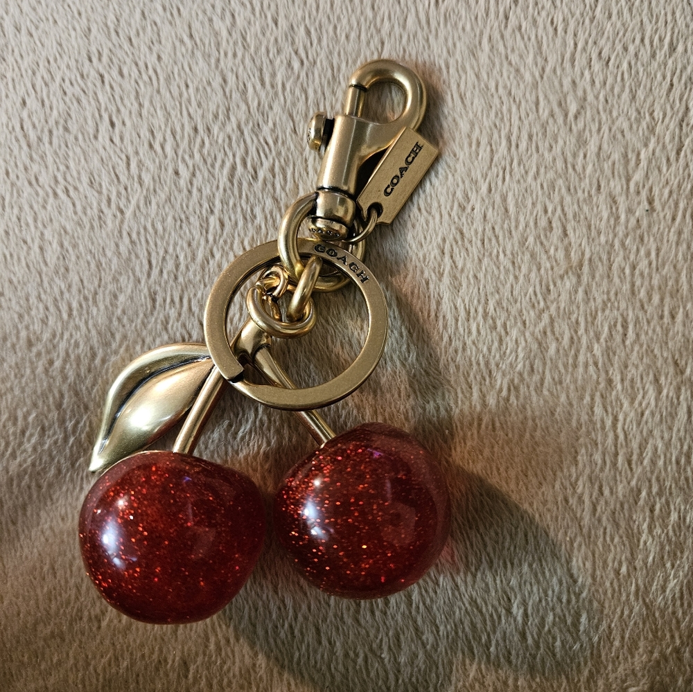 Coach cherry/apple charm